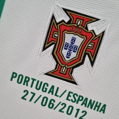 Retro Portugal 2012 Long Sleeve Away Soccer Jersey