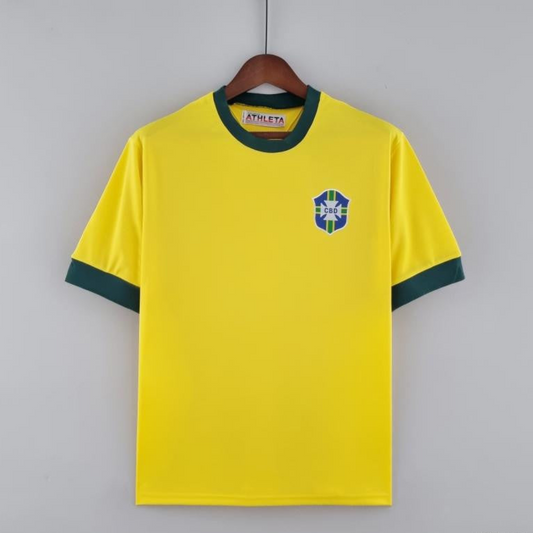 Retro Brazil 1970 Home Soccer Jersey