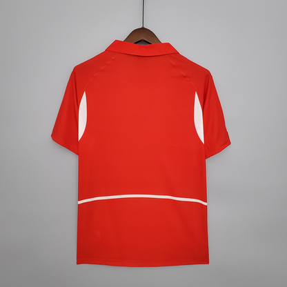 Retro 2002 Korean Red Soccer Jersey