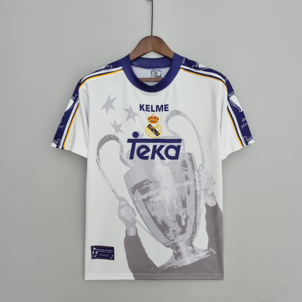 Retro 97-98 Real Madrid Champions League 7 Champions Commemorative Edition Soccer Jersey