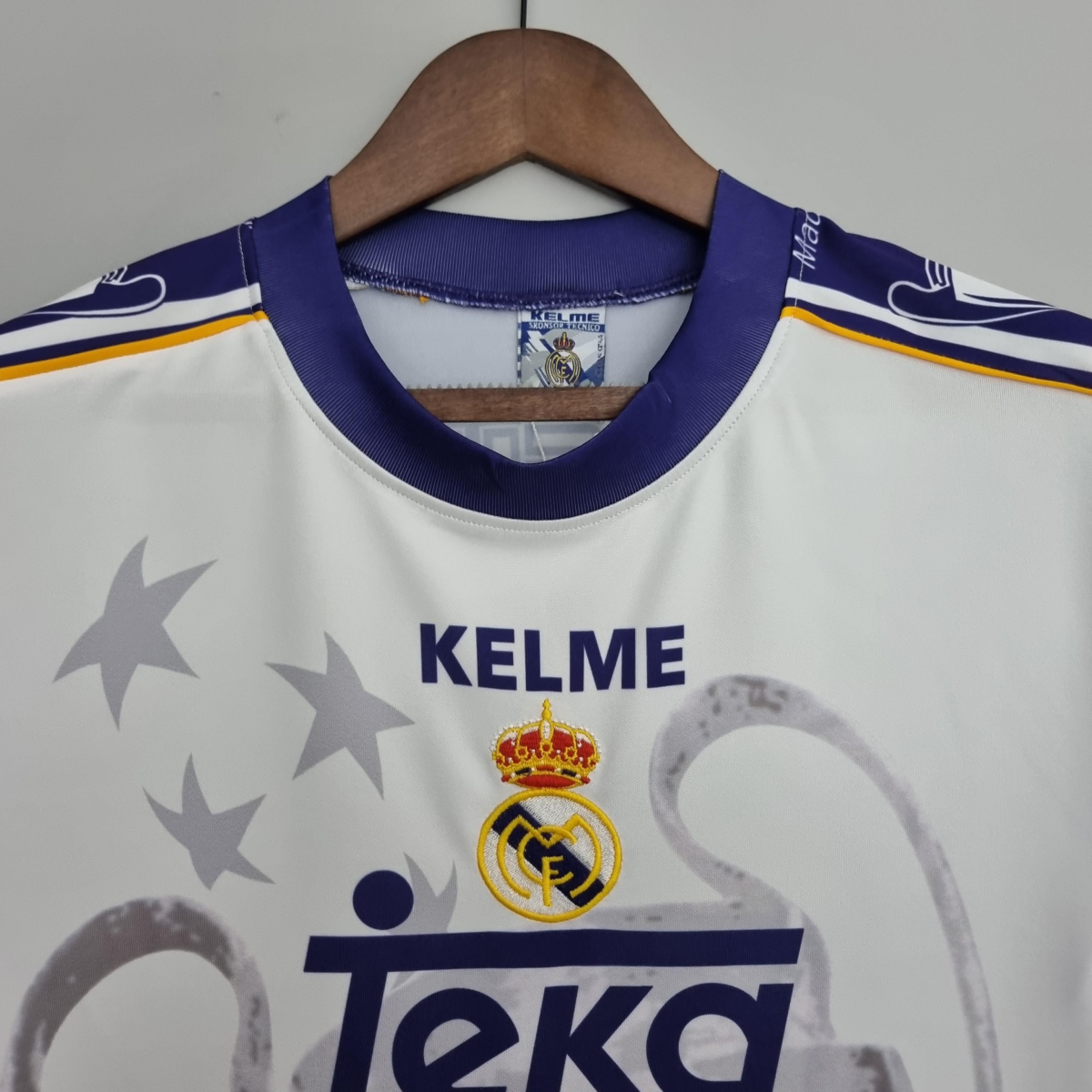 Retro 97-98 Real Madrid Champions League 7 Champions Commemorative Edition Soccer Jersey