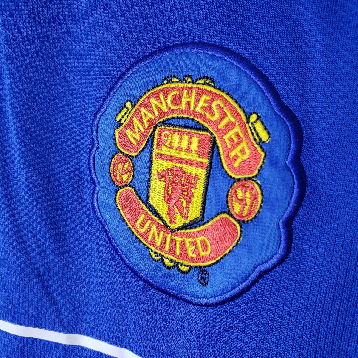 Retro 08/09 Manchester United Third Blue long sleeve Soccer Jersey