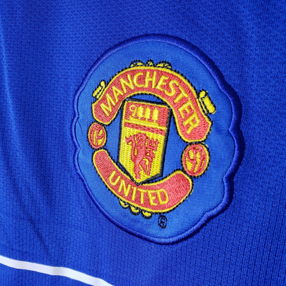 Retro 08/09 Manchester United Third Blue long sleeve Soccer Jersey