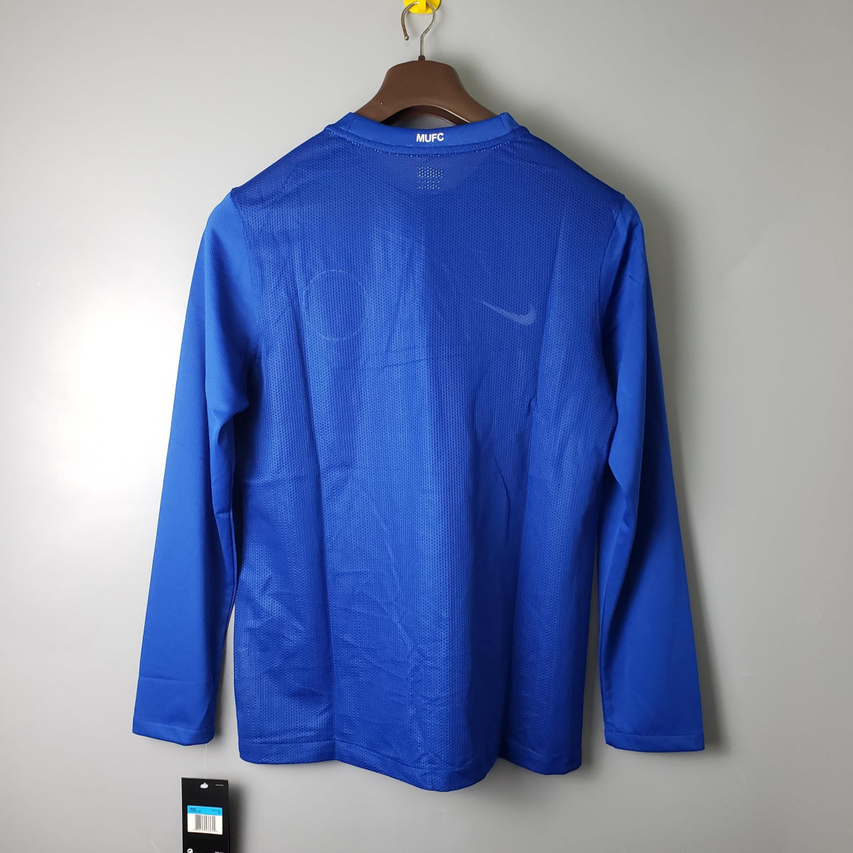 Retro 08/09 Manchester United Third Blue long sleeve Soccer Jersey