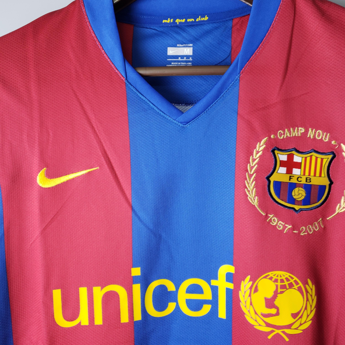 Retro 07/08 Barcelona home Soccer Jersey