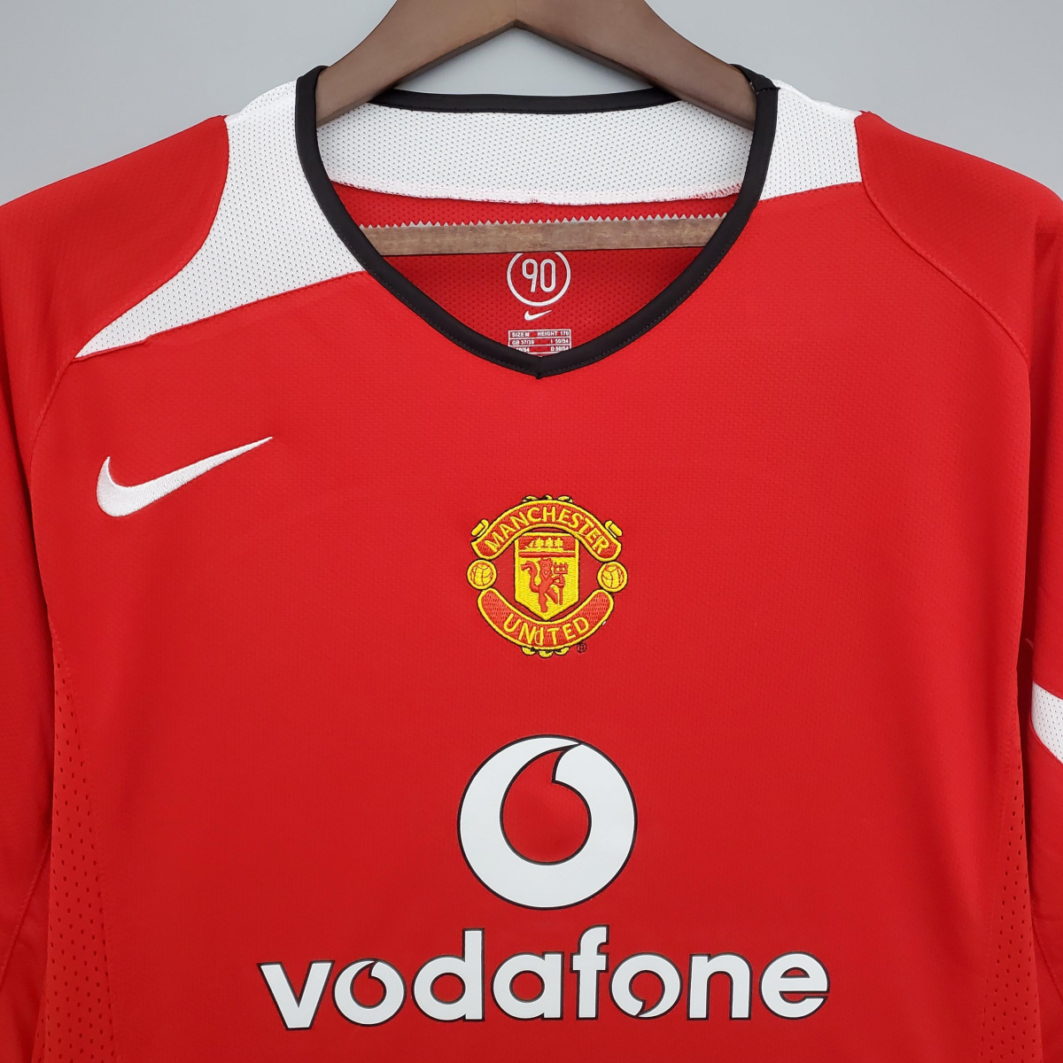 Retro Manchester United long sleeve 04/06 home Soccer Jersey