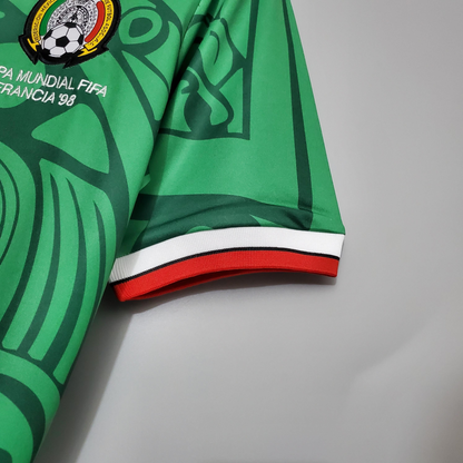 Retro 1998 Mexico home Soccer Jersey