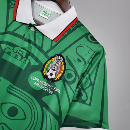 Retro 1998 Mexico home Soccer Jersey