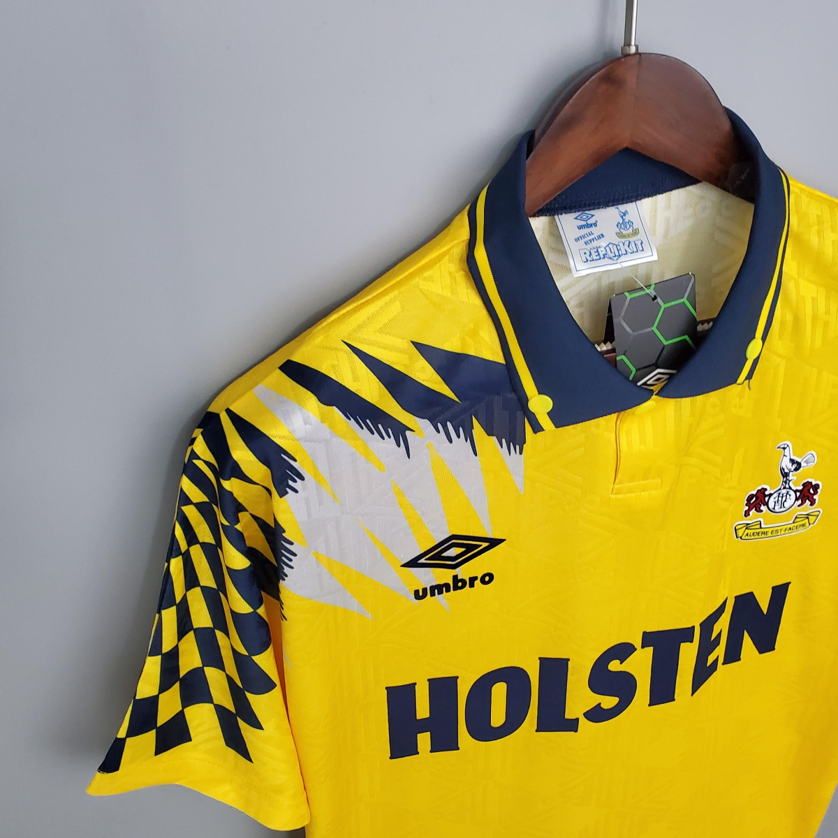 Retro Tottenham 92/94 Away Yellow Soccer Jersey