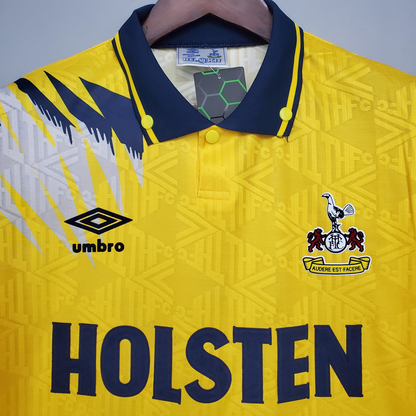 Retro Tottenham 92/94 Away Yellow Soccer Jersey