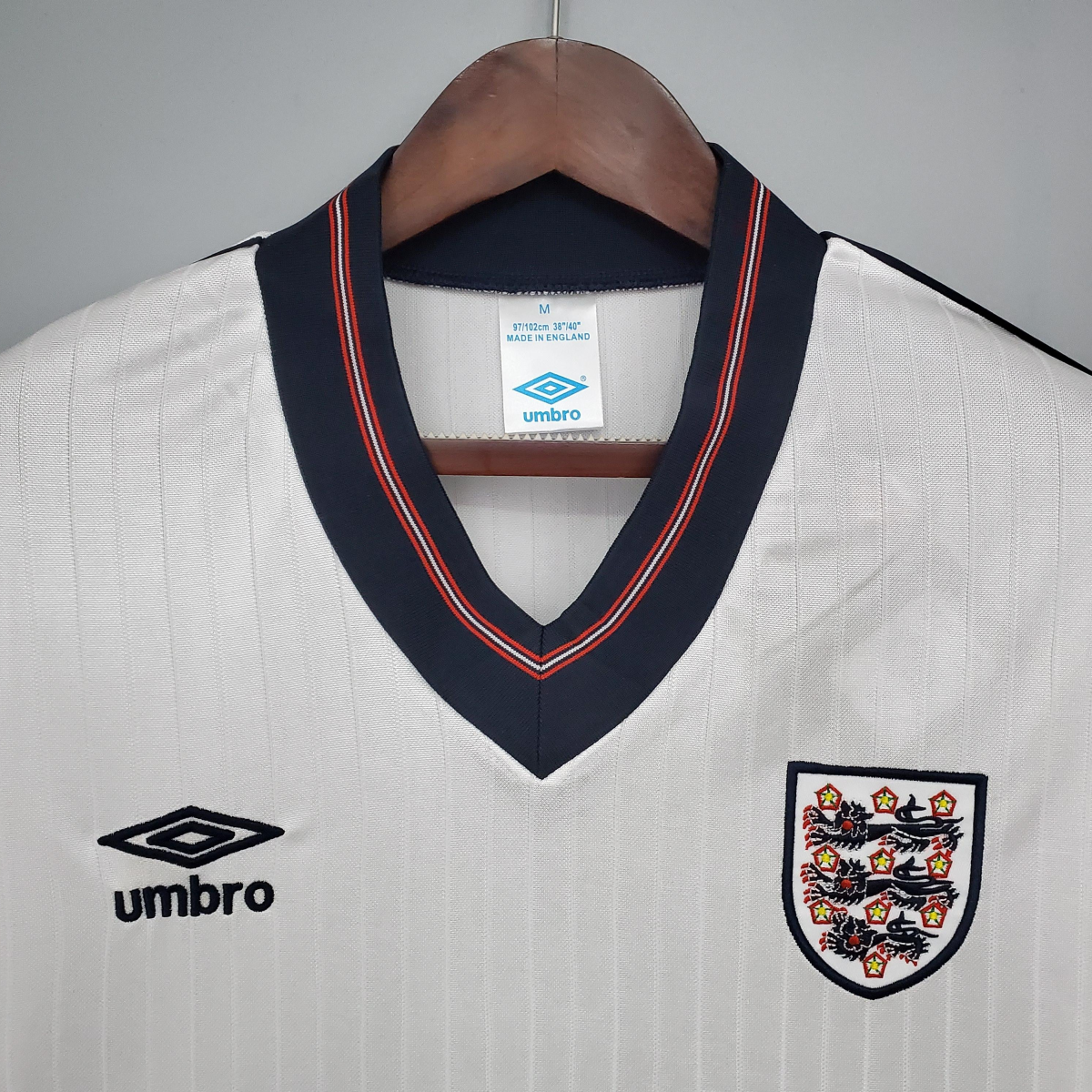 Retro 84/87 England home Soccer Jersey