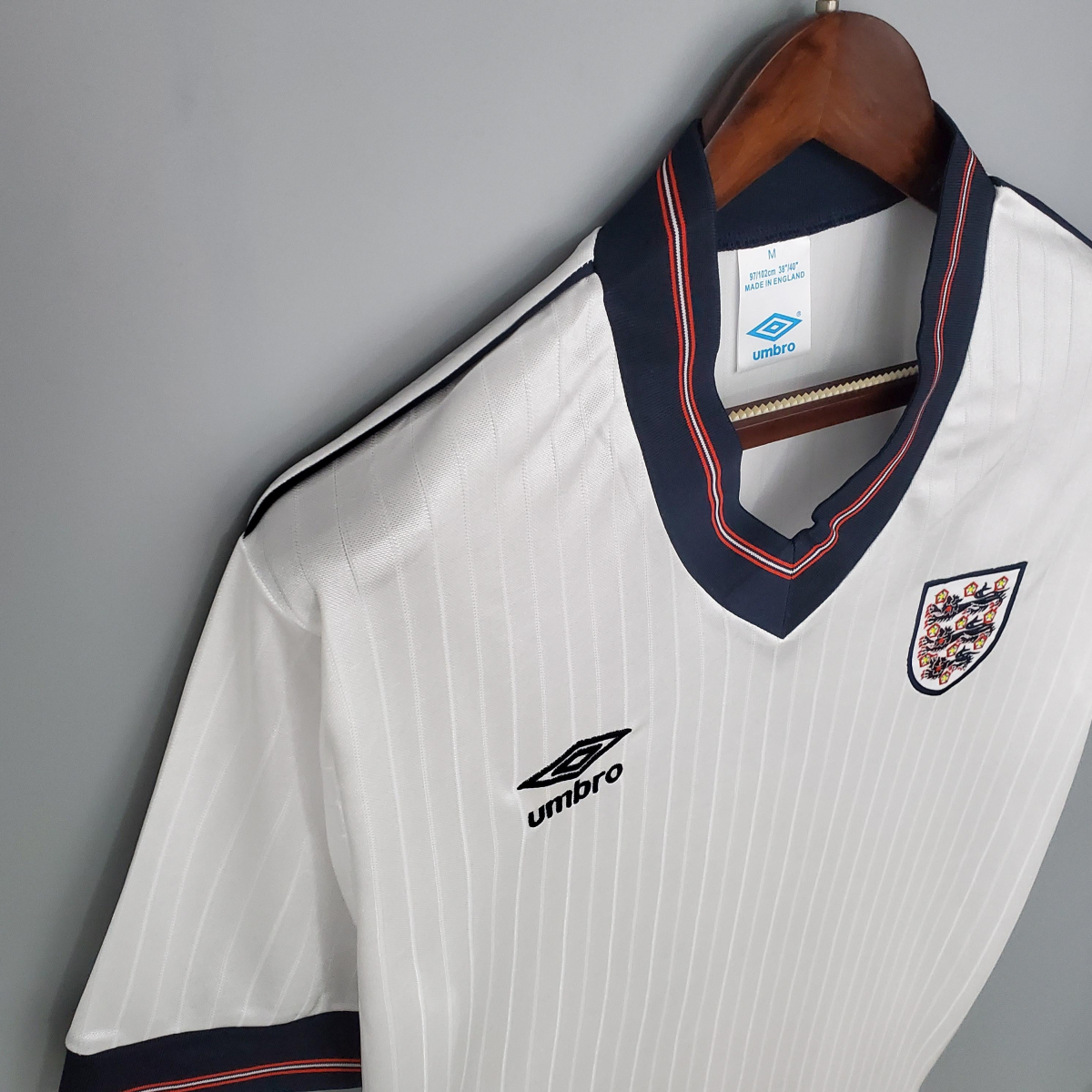 Retro 84/87 England home Soccer Jersey