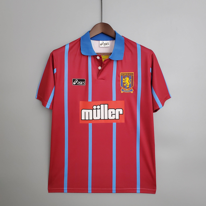 Retro 93/95 Aston Villa home Soccer Jersey