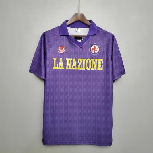 Retro Fiorentina 89/90 home Soccer Jersey