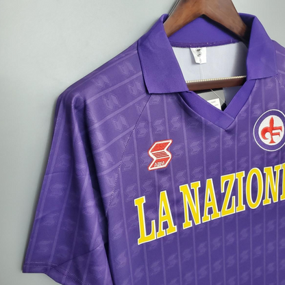 Retro Fiorentina 89/90 home Soccer Jersey