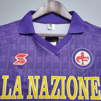 Retro Fiorentina 89/90 home Soccer Jersey