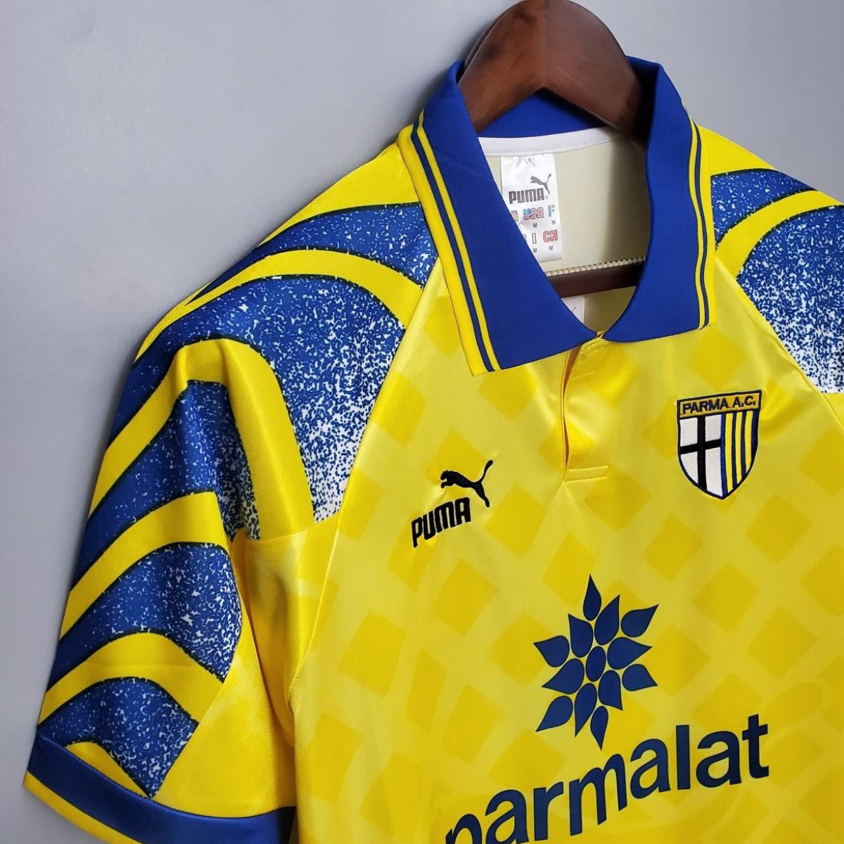 Retro Parma 95/97 Yellow Soccer Jersey