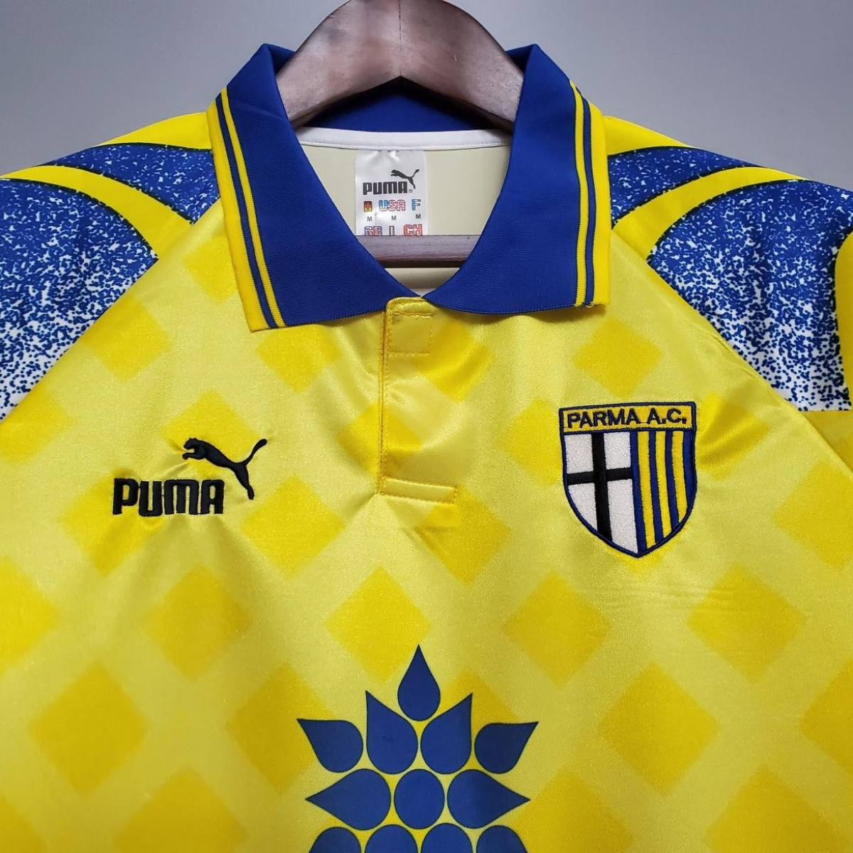 Retro Parma 95/97 Yellow Soccer Jersey