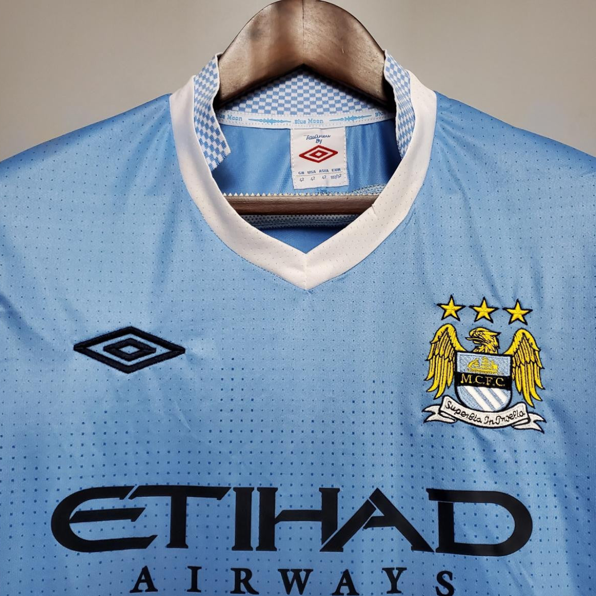 Retro Manchester City 11/12 home Soccer Jersey