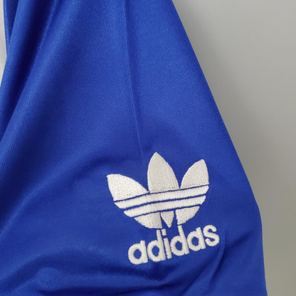 Retro Manchester United 85/86 away blue Soccer Jersey