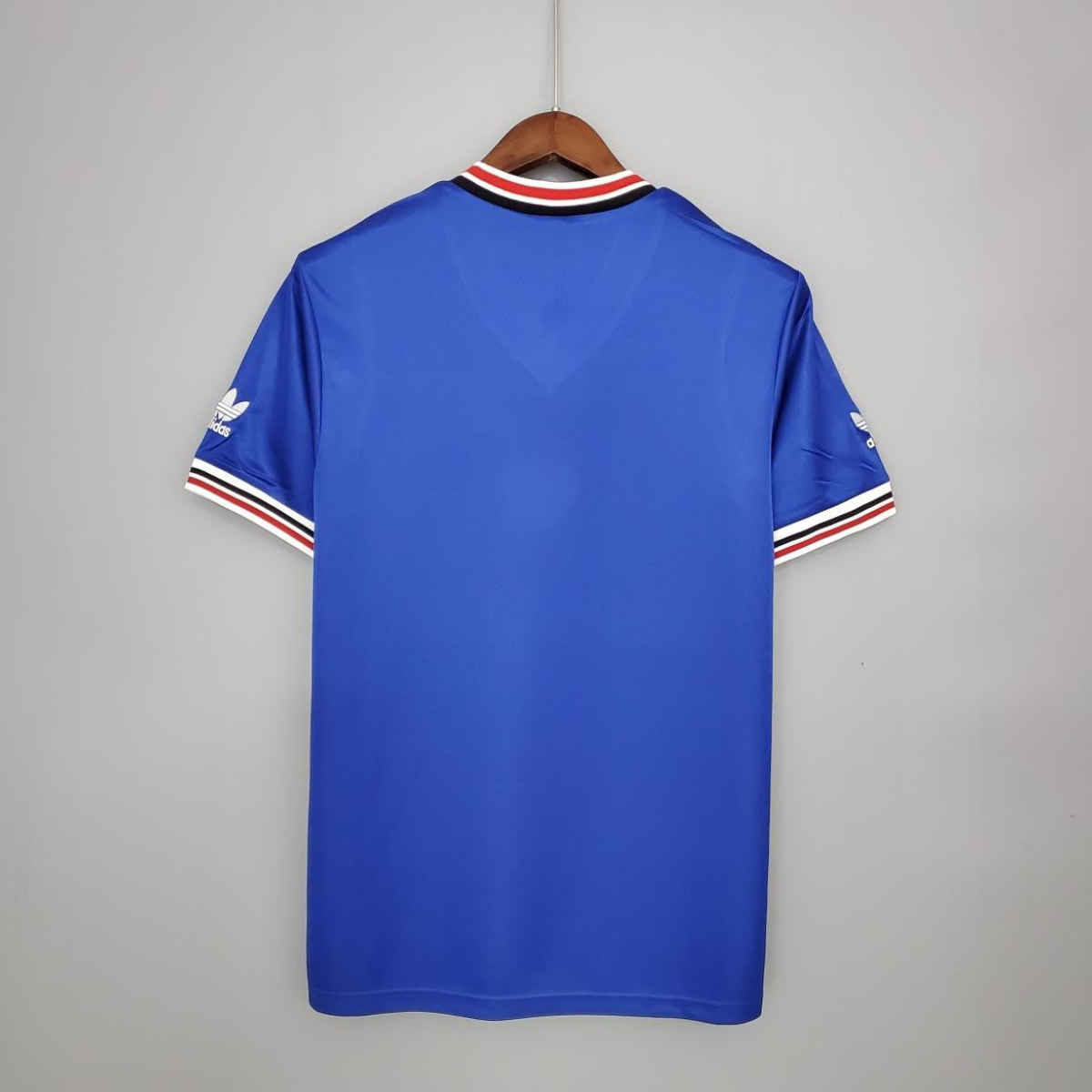 Retro Manchester United 85/86 away blue Soccer Jersey