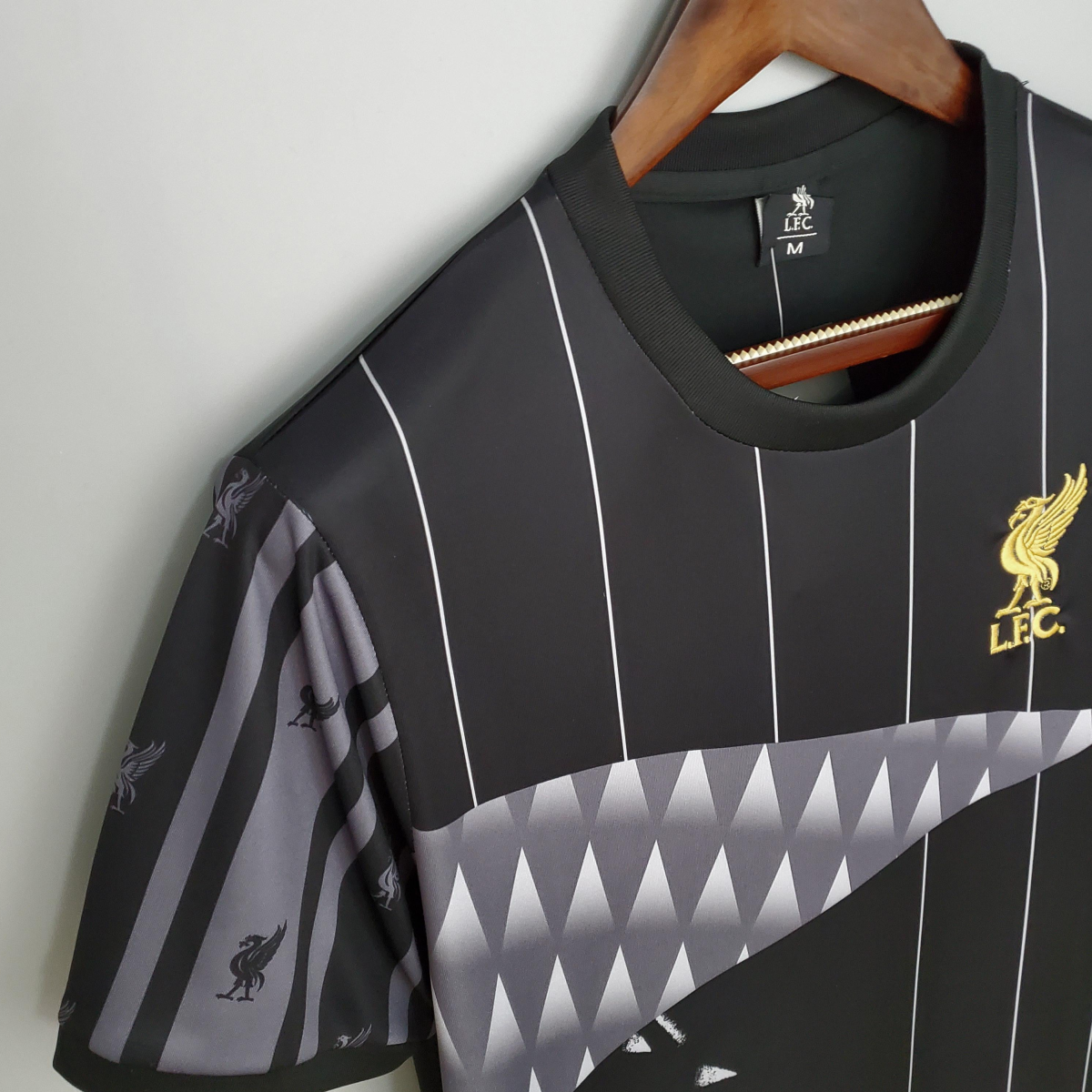Retro Liverpool Champion Special Edition Black Soccer Jersey