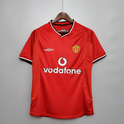 Retro 00/01 Manchester United home Soccer Jersey
