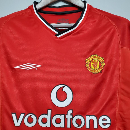 Retro 00/01 Manchester United home Soccer Jersey