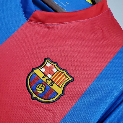 Retro Barcelona 06/07 Long sleeve home Soccer Jersey