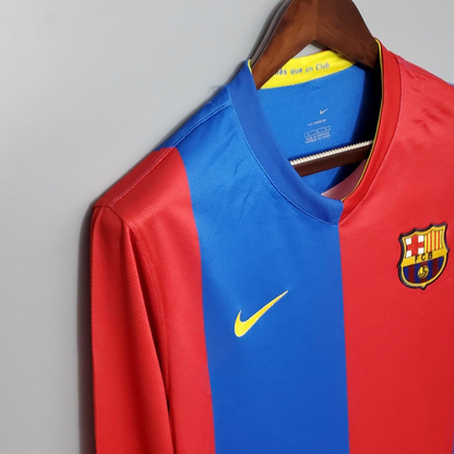 Retro Barcelona 06/07 Long sleeve home Soccer Jersey