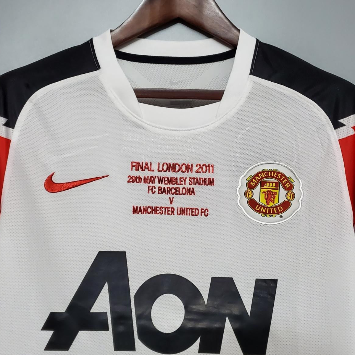Retro 10/11 Manchester United in the Champions League version away Soccer Jersey