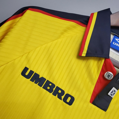 Retro Scotland 96/98 Yellow Soccer Jersey