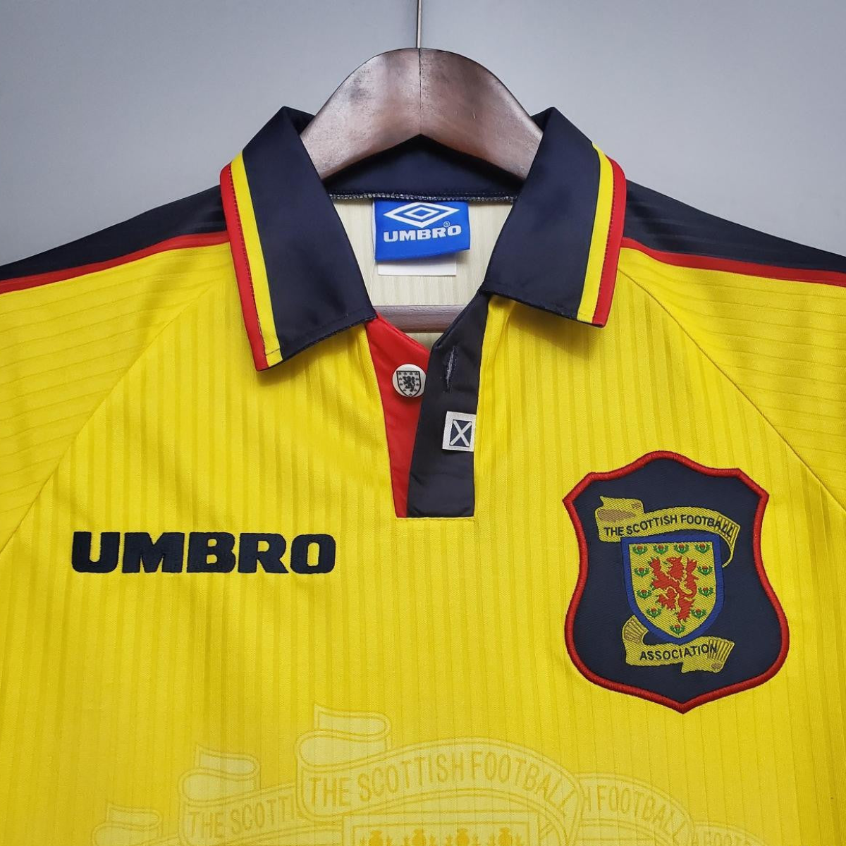 Retro Scotland 96/98 Yellow Soccer Jersey