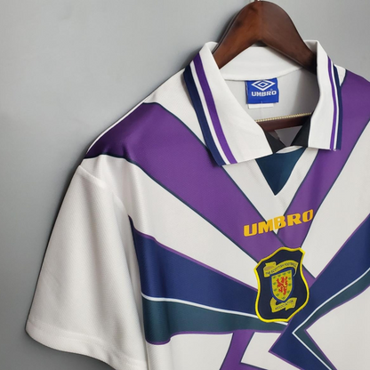 Retro Scotland 94/96 White Soccer Jersey