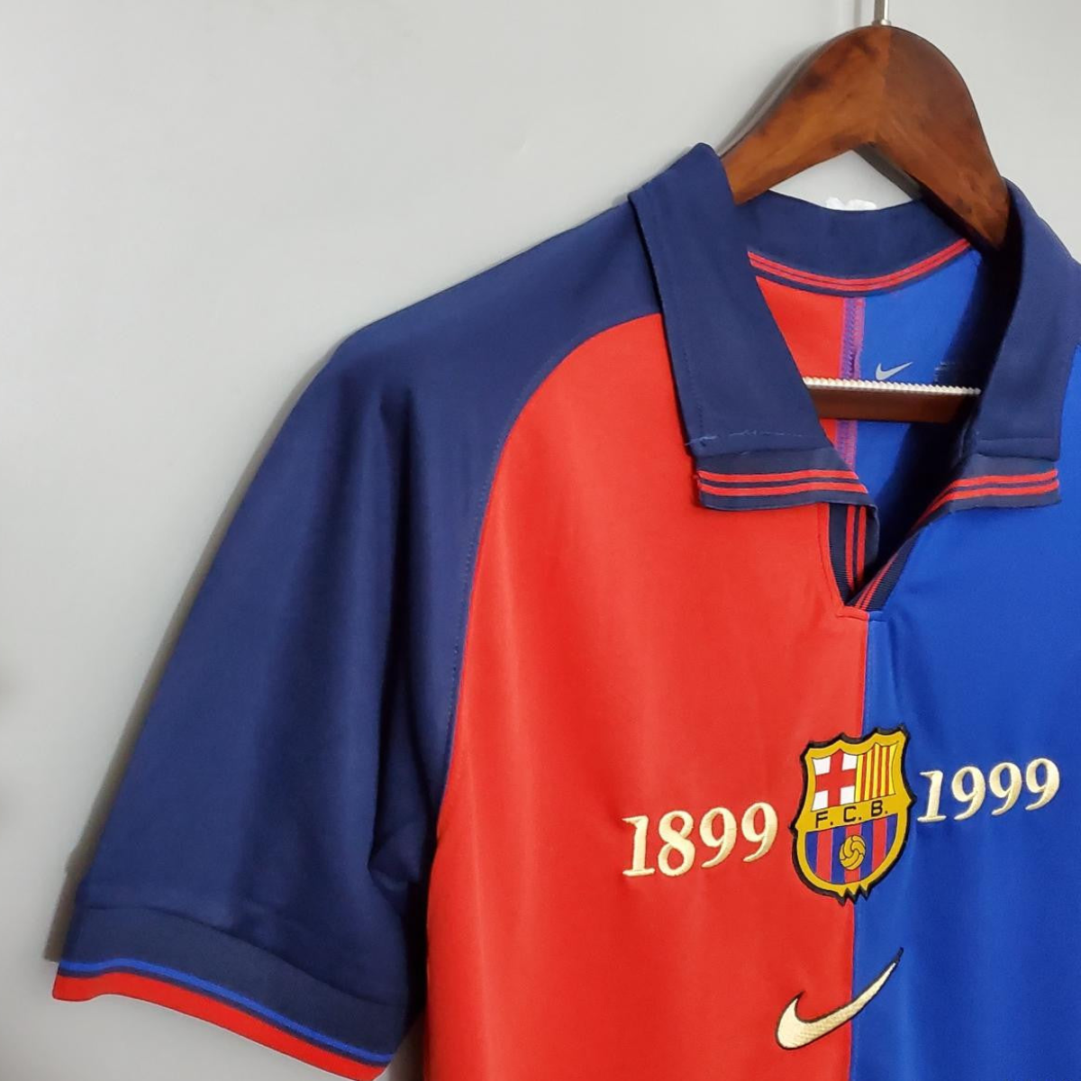 Retro 99/00 Barcelona 100th Anniversary version home Soccer Jersey