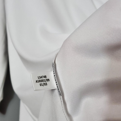 Retro Long Sleeve 01/02 Real Madrid Home Champion league Jersey (No Sponsor)
