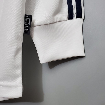 Retro Long Sleeve 01/02 Real Madrid Home Champion league Jersey (No Sponsor)