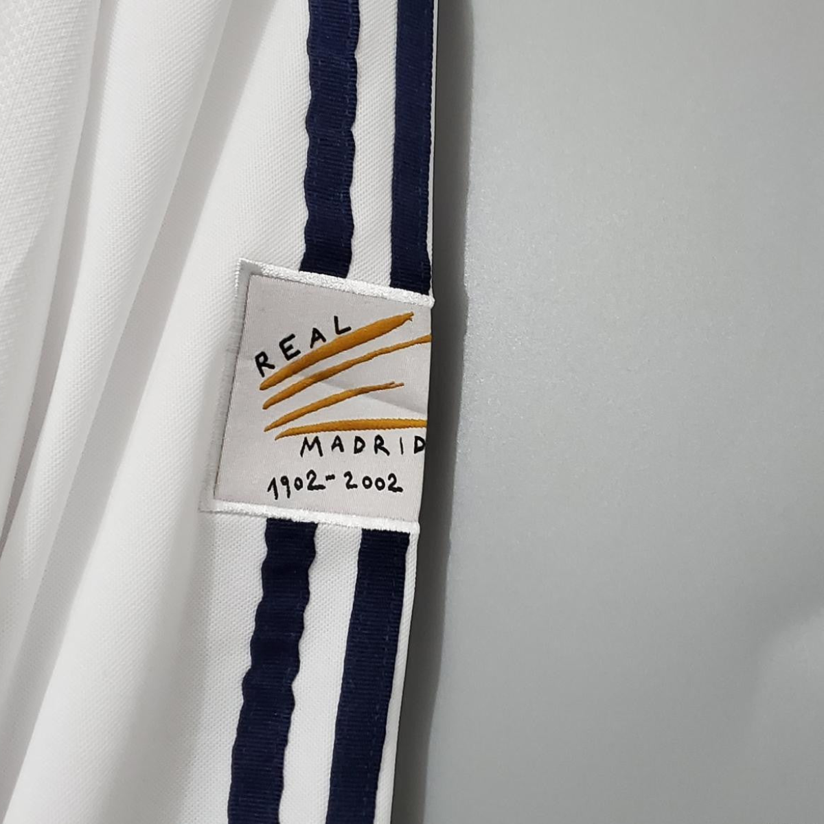 Retro Long Sleeve 01/02 Real Madrid Home Champion league Jersey (No Sponsor)