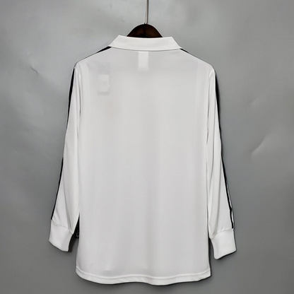 Retro Long Sleeve 01/02 Real Madrid Home Champion league Jersey (No Sponsor)