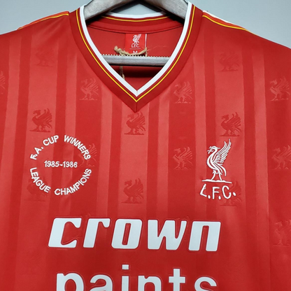 Retro 85/86 Liverpool home Soccer Jersey