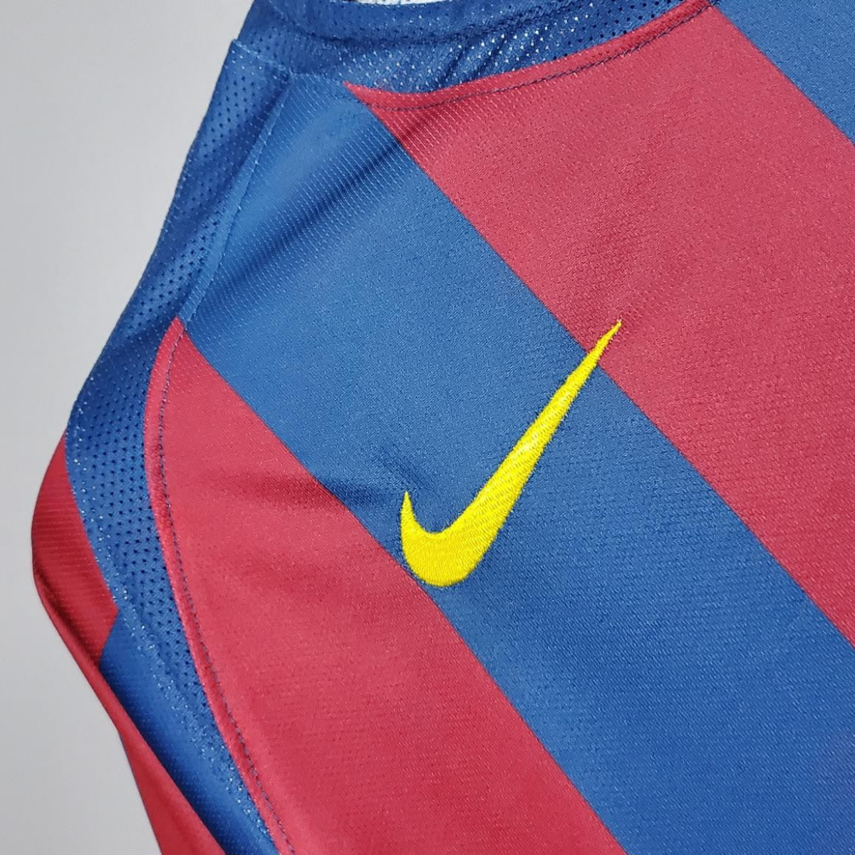Retro Barcelona 2006 UEFA Champions League Home Soccer Jersey