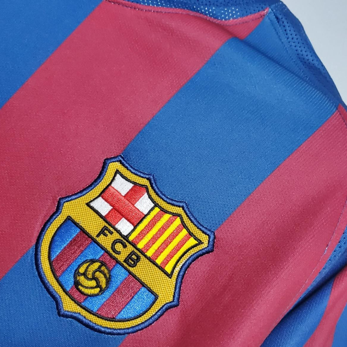 Retro Barcelona 2006 UEFA Champions League Home Soccer Jersey