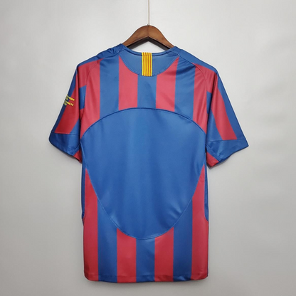 Retro Barcelona 2006 UEFA Champions League Home Soccer Jersey