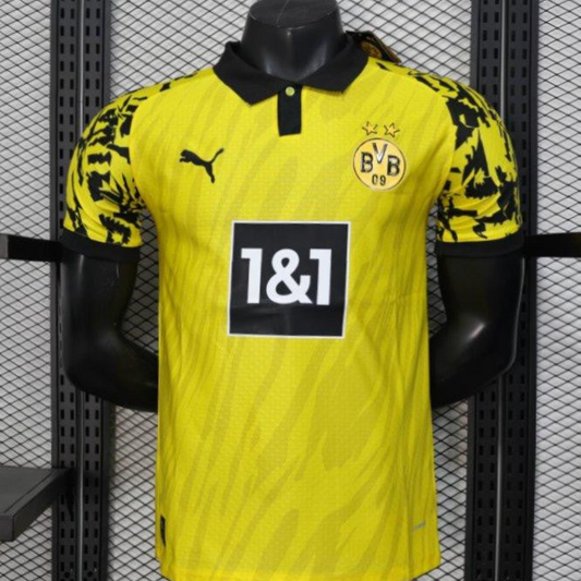 Player Version 25/26 Borussia Dortmund Yellow with Black Pattern Jersey