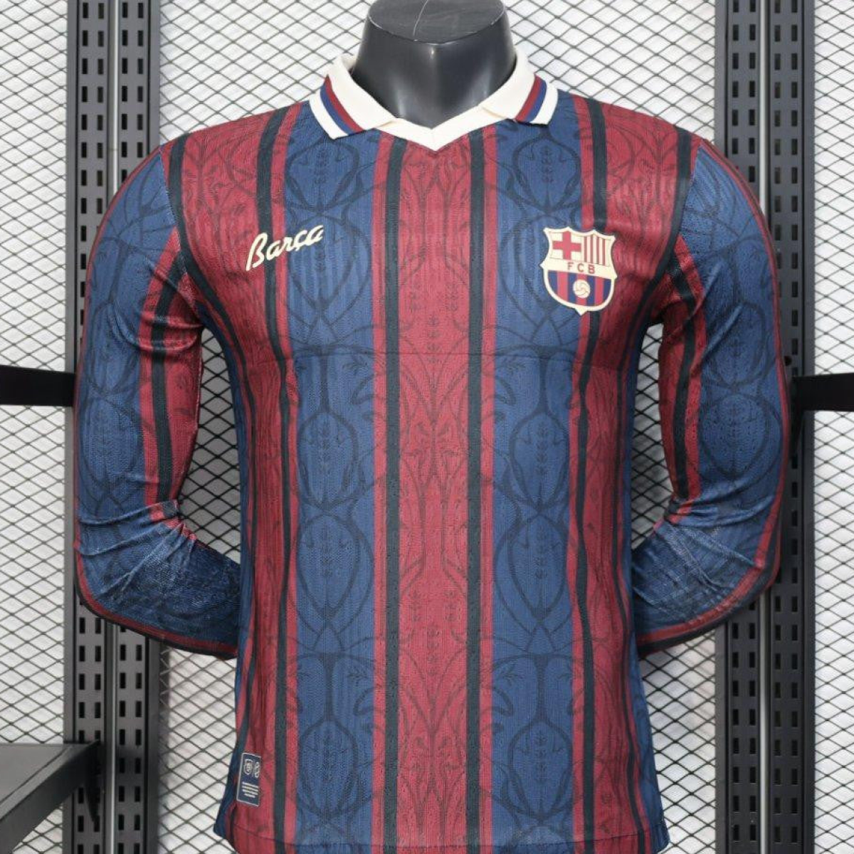 Player Version 25/26 Modernist FC Barcelona Polo Long Sleeve Jersey
