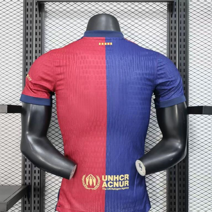 Player Version 25/26 FC Barcelona Home  with Pink "T.S. 1989" Jersey