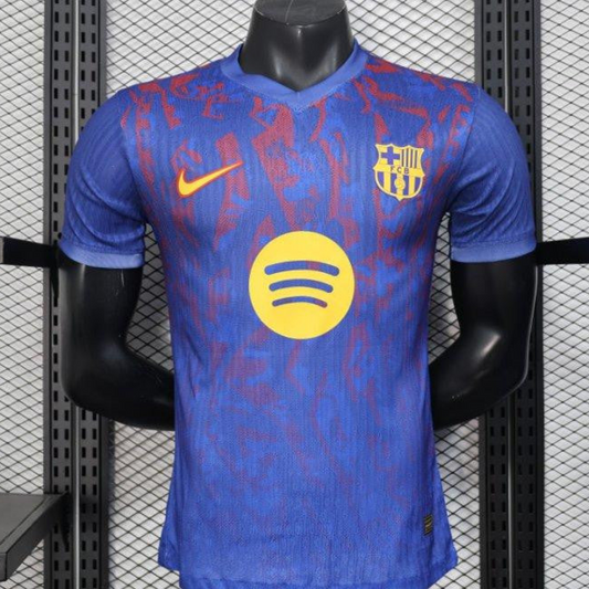 Player Version 25/26 Barcelona Blue with Red Pattern Jersey