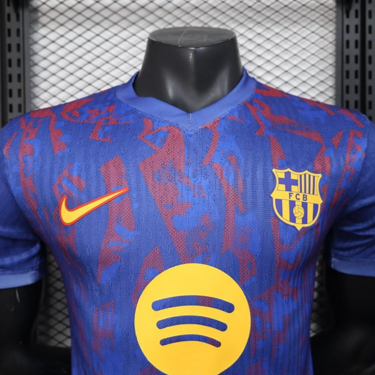Player Version 25/26 Barcelona Blue with Red Pattern Jersey