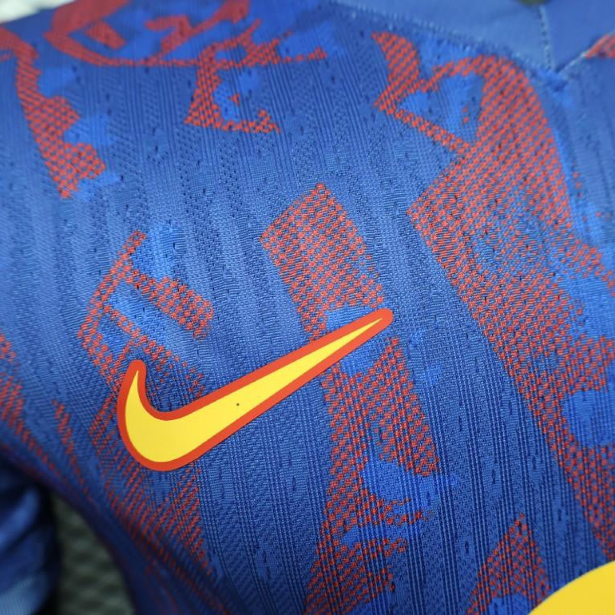 Player Version 25/26 Barcelona Blue with Red Pattern Jersey