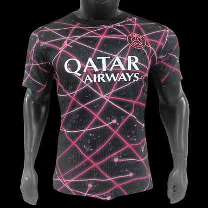 Player Version 25/26 Paris Saint-Germain Black with Pink Laser Lines Jersey